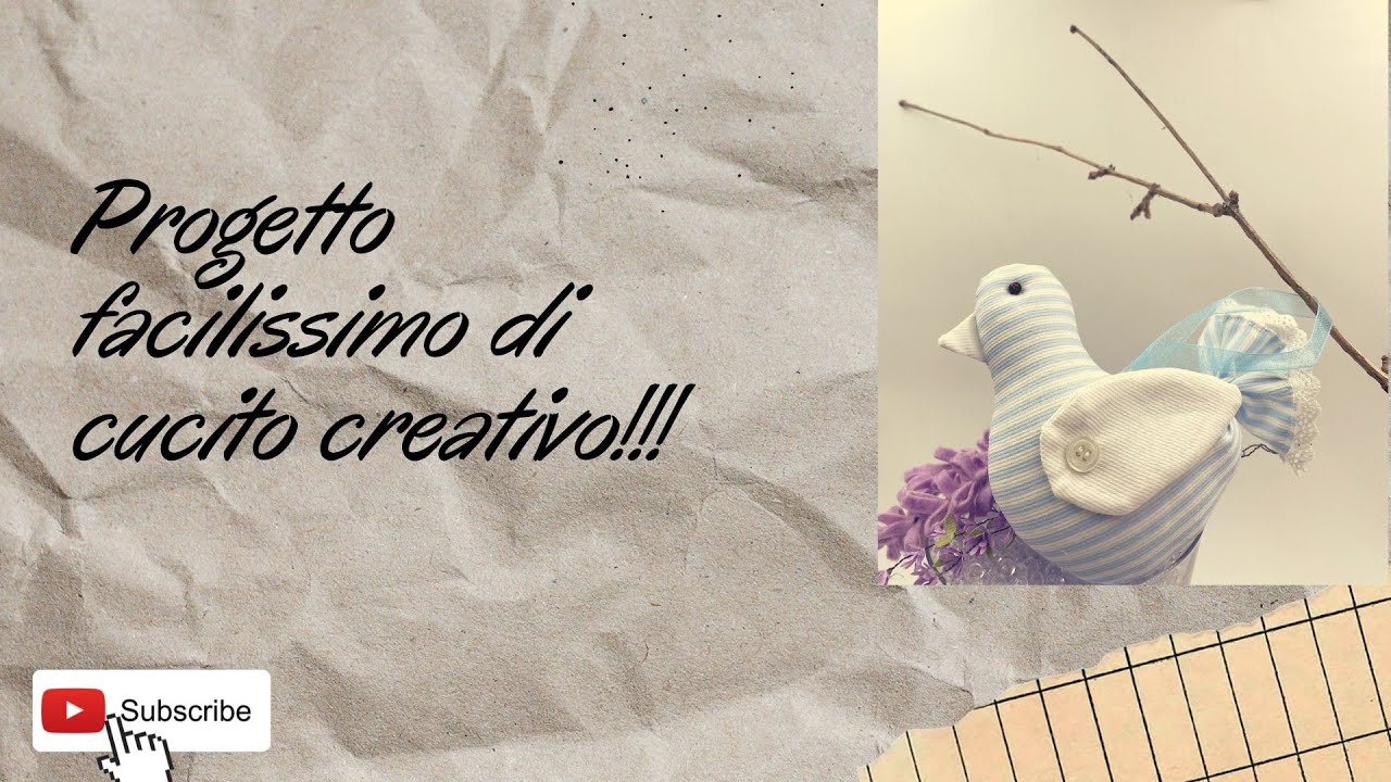 Tenera creazione in stoffa!!! Guarda com'e' semplice! #cucitocreativo #nanadecor #animalettistoffa