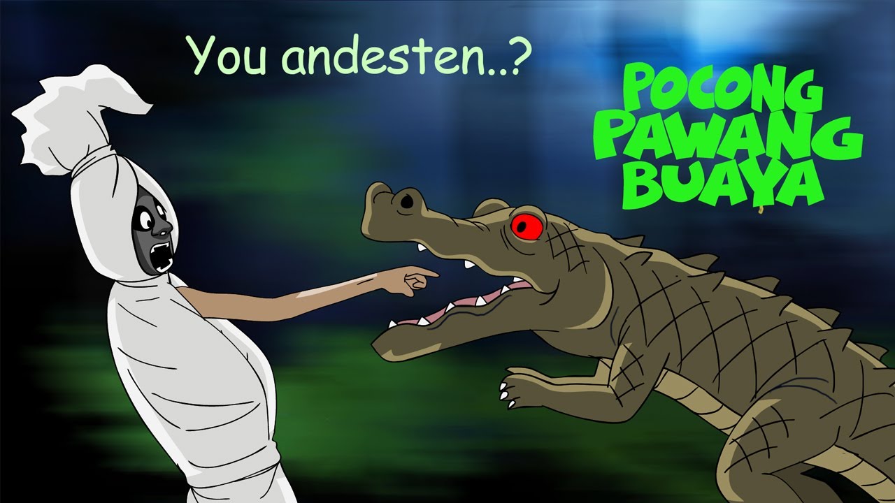 Pocong Pawang Buaya - Kartun Hantu Lucu