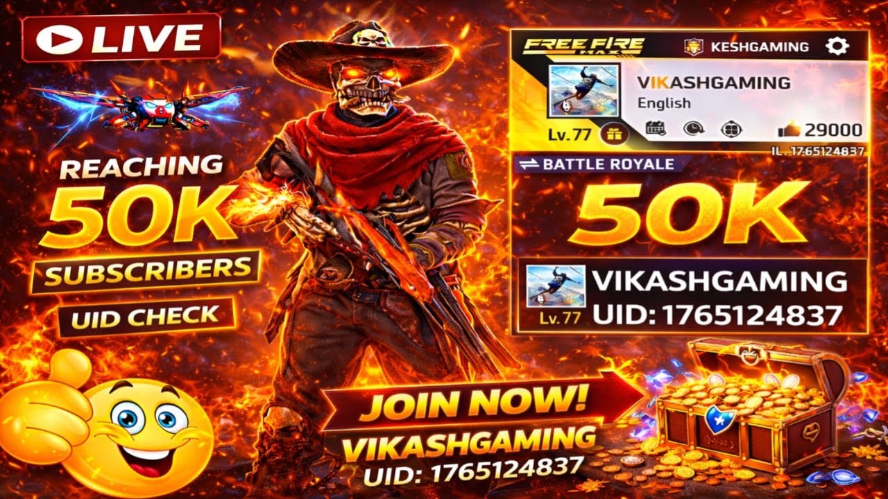 🌿 FREE FIRE В ПРЯМОМ ЭФИРЕ 🌿 ДЕНЬ 50 😡
НОВЫЙ СЕЗОН BR-RANK – 46 ПУТЬ К ГРАНДМАСТЕРУ 😎
В ЛОББИ С З...