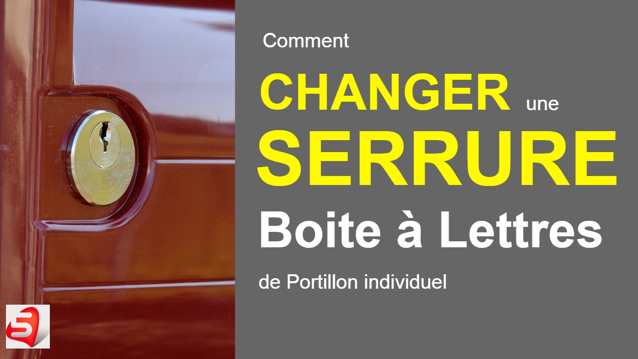 Changer la serrure de boites à lettres Individuelle