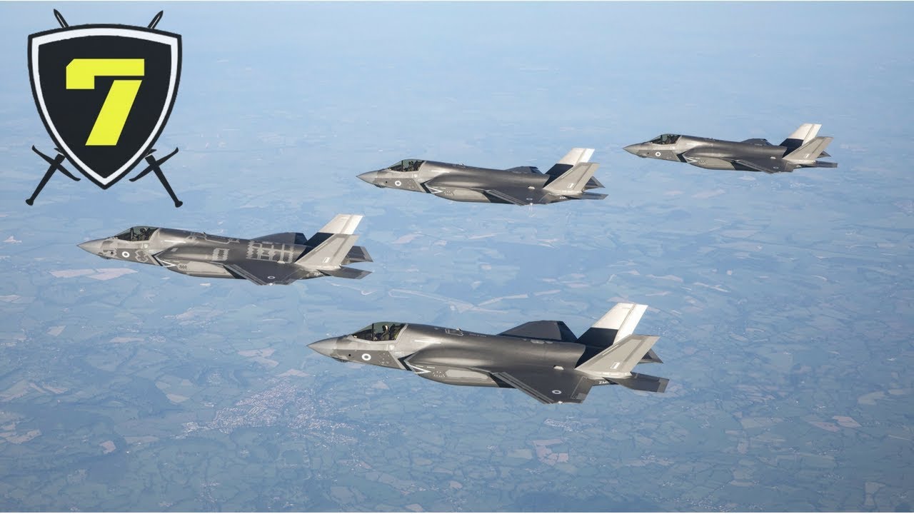Royal Air Force - F-35Bs sortie from MCAS Beaufort before arriving in the UK