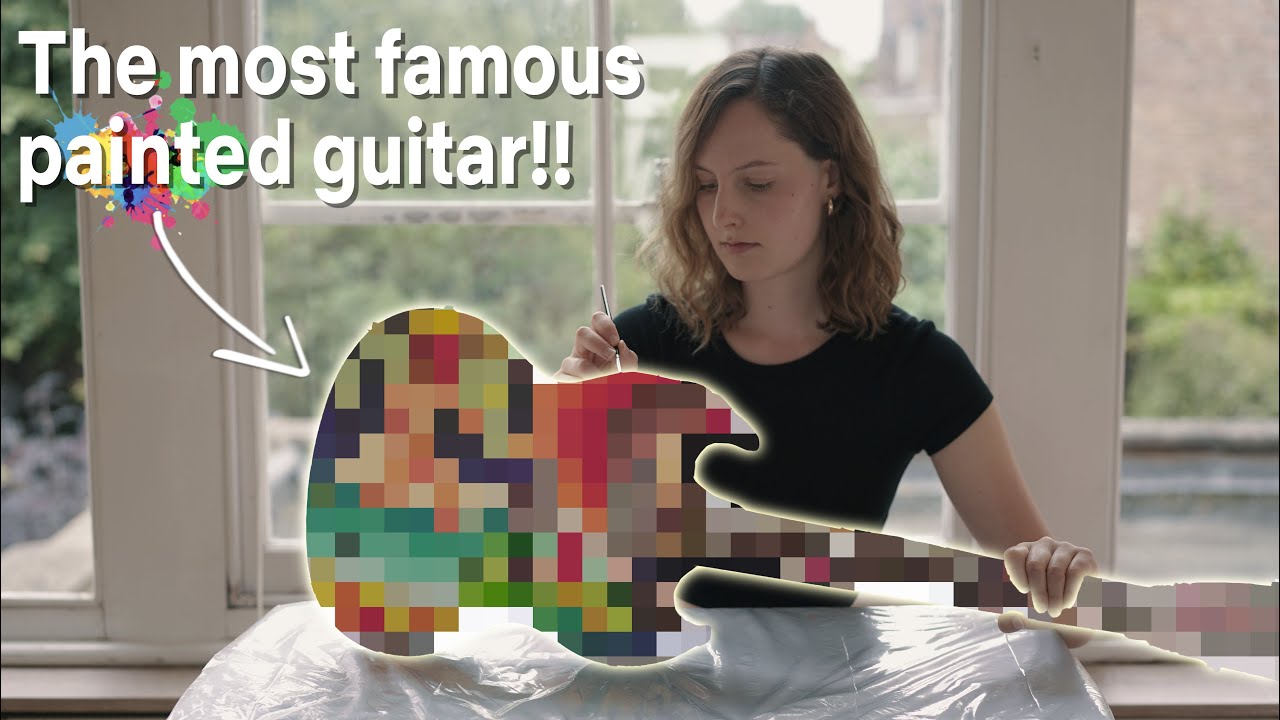 I Had an Artist to Paint on My Guitar and THIS Happened! Painting Timelapse, Reveal and More!