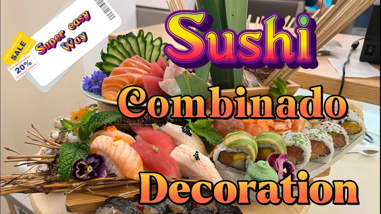 decoração de sushi combinado / easy sushi decoration 🇵🇹🇵🇹
