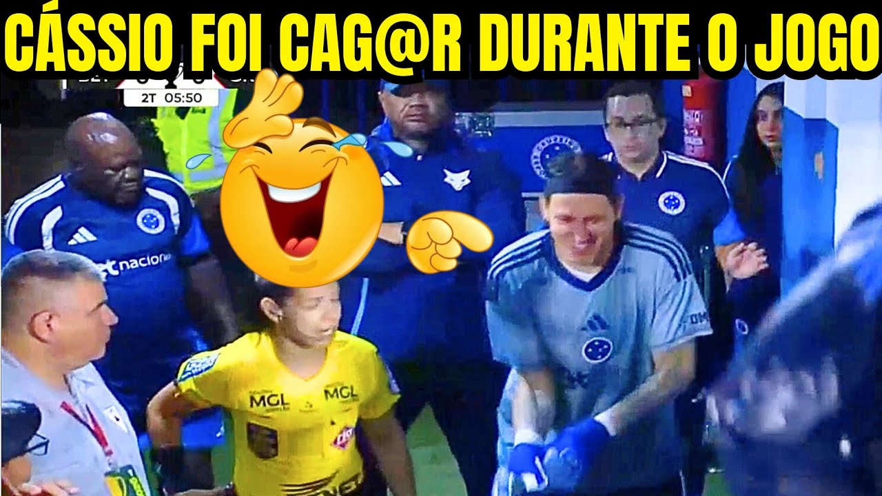🤣🤣 CÁSSIO DEU DOR DE BARRIGA E PEDIU PRA IR AO BANHEIRO DURANTE O JOGO 🤣🤣