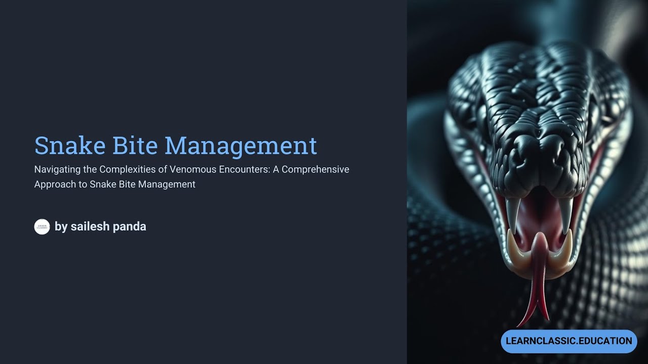 Snake Bite First Aid || Essential Management Techniques for Nurses ||