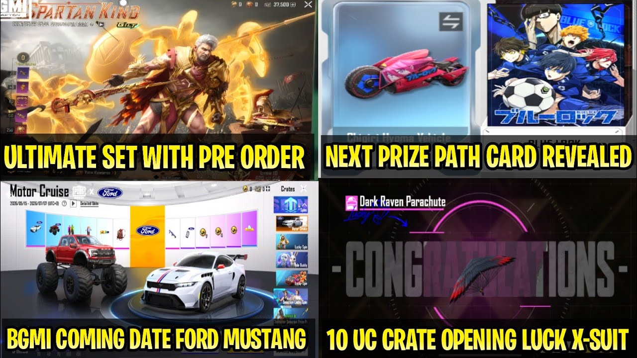 🔴Bgmi Next Ultimate Set Revealed | Pre-Order Date Here | Prize Path Hyoma Vehicle |Motor Cruise Date