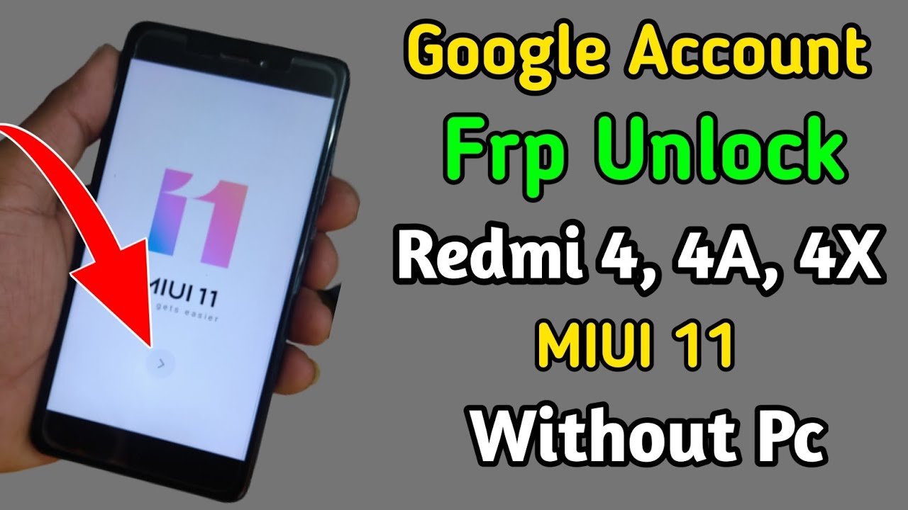 #Redmi 4 frp Bypass | Redmi 4, 4A, 4X Google Account Remove | Redmi 4 frp bypass youtube update