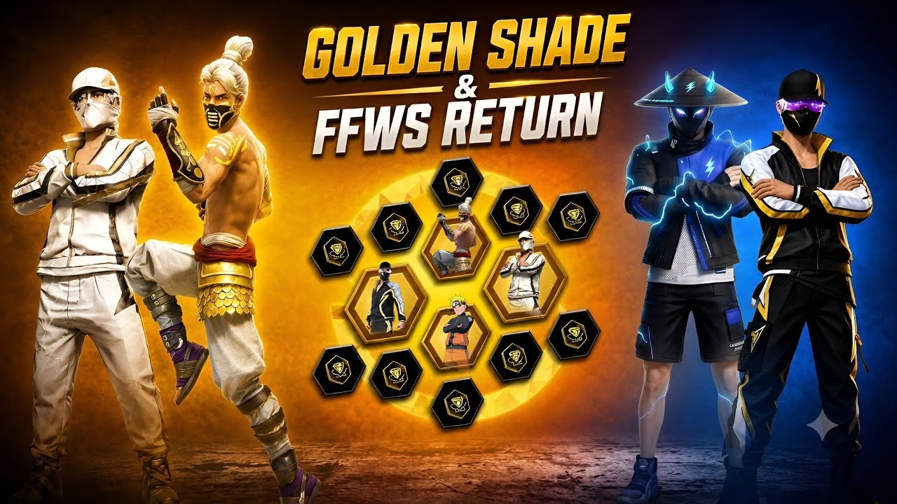 Golden Shade Bundle Return Date🤯💥| Next Universal Ring Event | Ffws 2025 bundle Return |Ff New Event