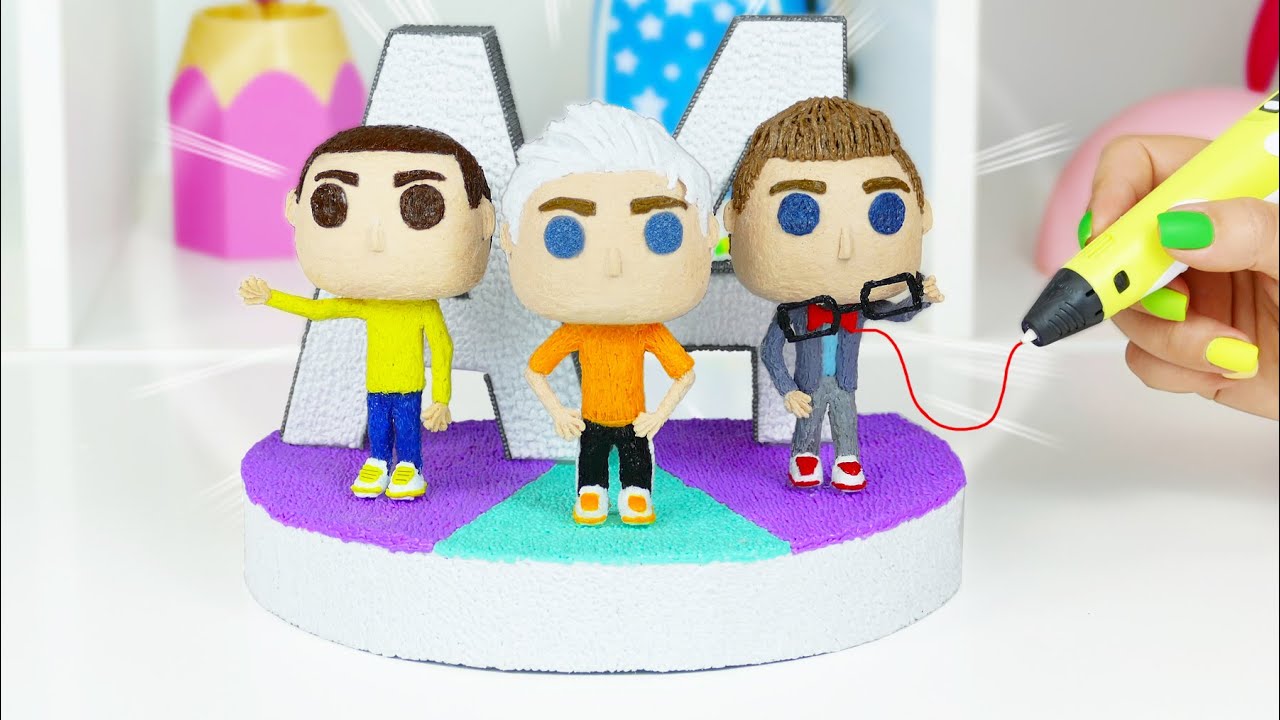 ВЛАД А4, ГЛЕНТ и КОБЯКОВ в стиле ФАНКО ПОП Сделала 3D Ручкой / МОЯ КОЛЛЕКЦИЯ Anna Chi