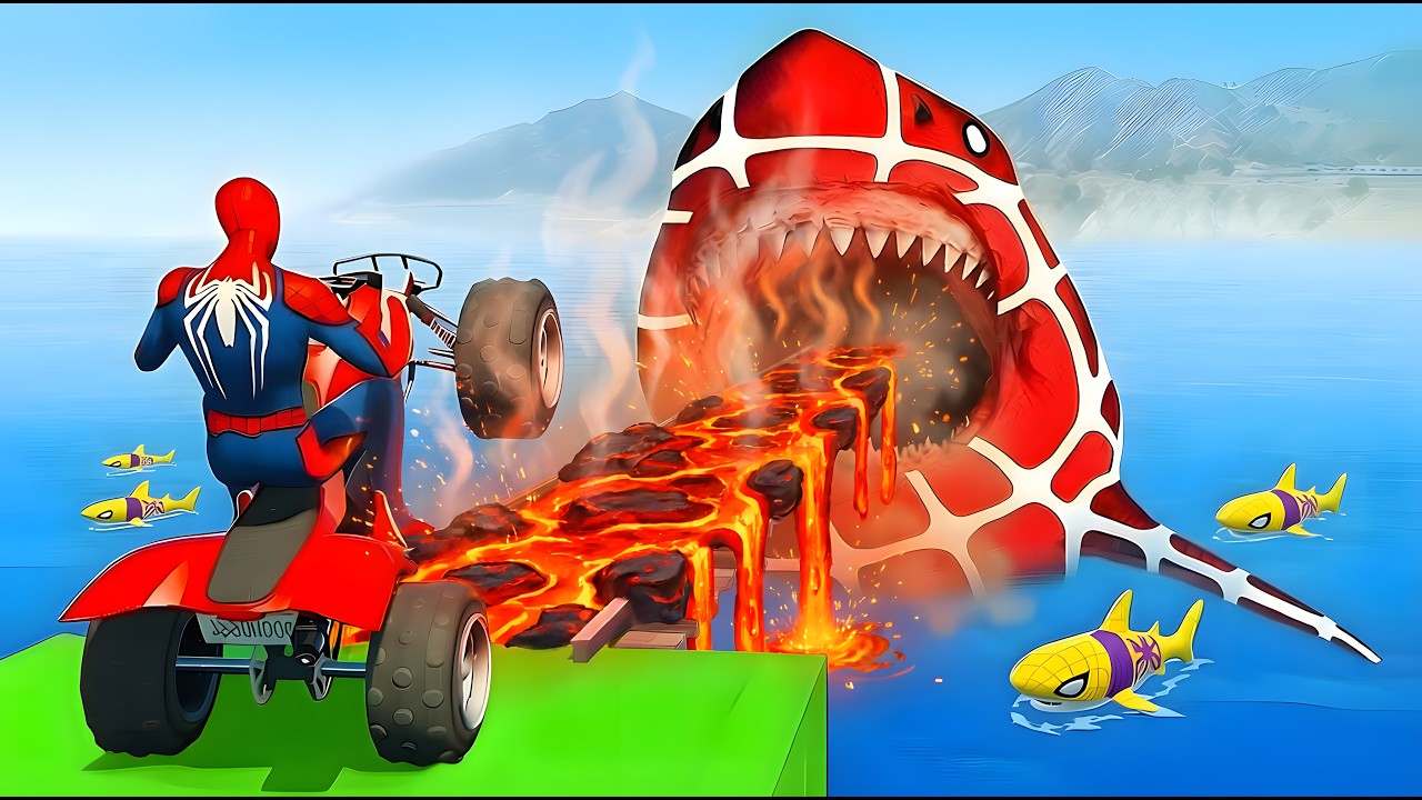 الرجل العنكبوت انقاذ باتمان Spider-Man Rescue batman vs iron man vs venom funny Game GTA 5 superhero