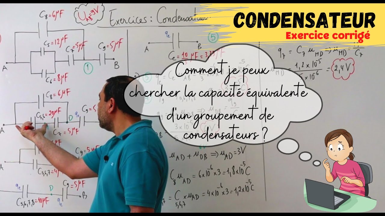 Capacité équivalente d'un groupement de condensateurs