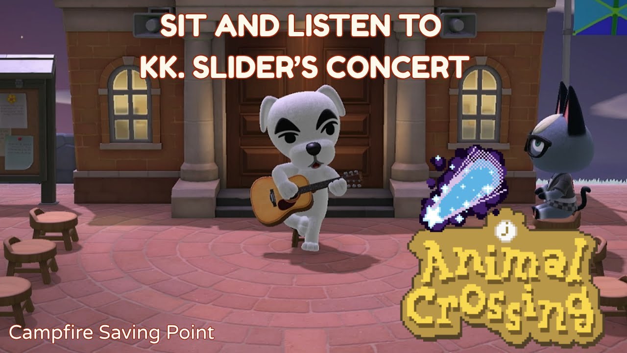 KK Slider Live Concert | 5 Hours of Animal Crossing Ambience with Meteor Shower | (Study & Relax)