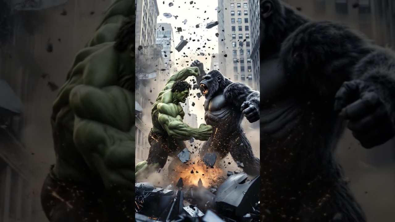 Hulk vs King Kong | City Destroying Final Battle 🔥