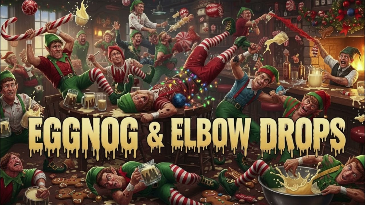 Eggnog & Elbow Drops - Your New Favorite Christmas Music! #christmas #newmusic #aimusic #music2025