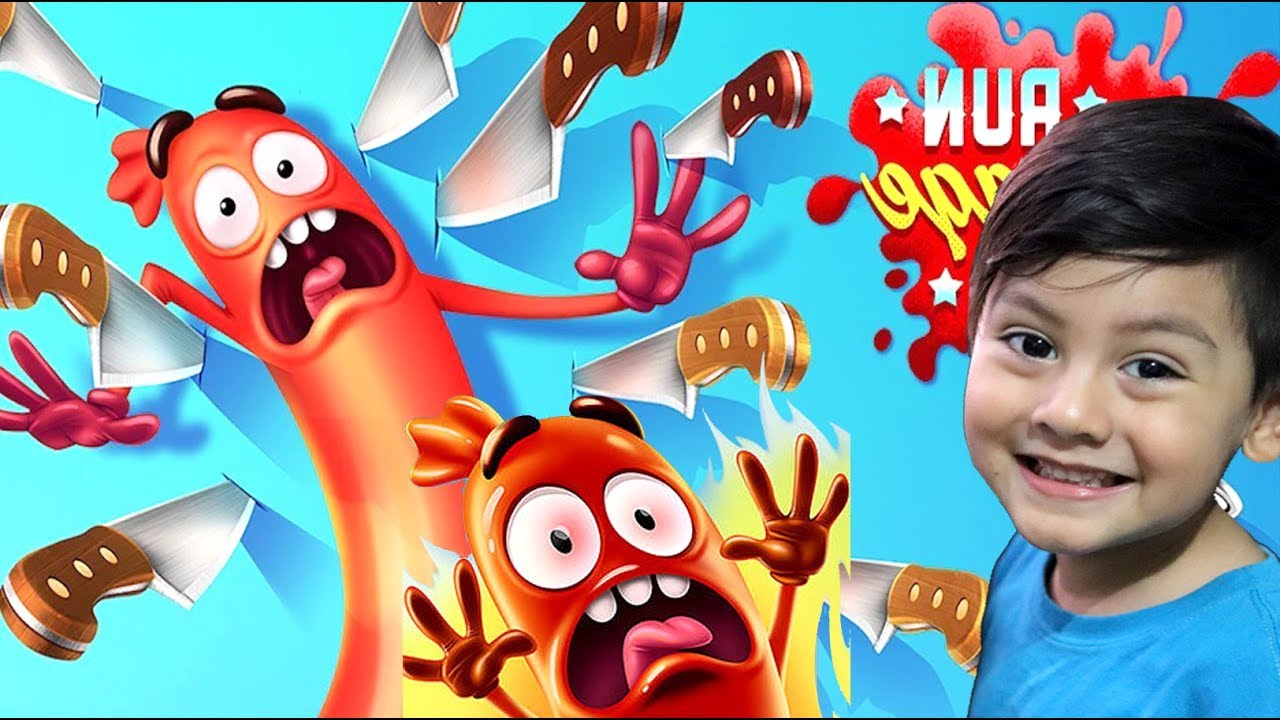Run Sausage Run! | Corre Salchicha Corre con Skin de Cara de Papa | Juego para Ni&ntilde;os