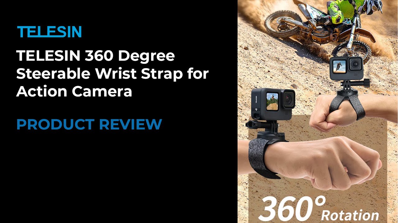 Telesin Wrist Strap - 360 degree rotating mount