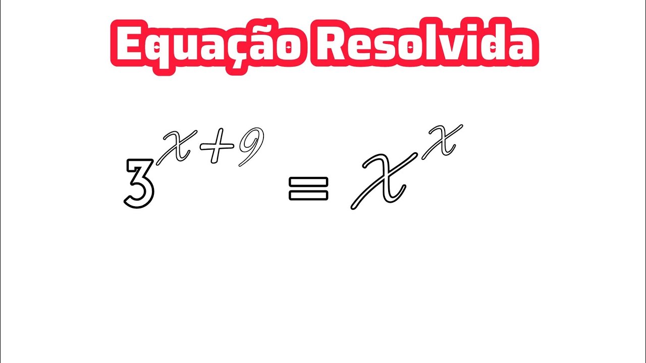 Como resolver esta equação 