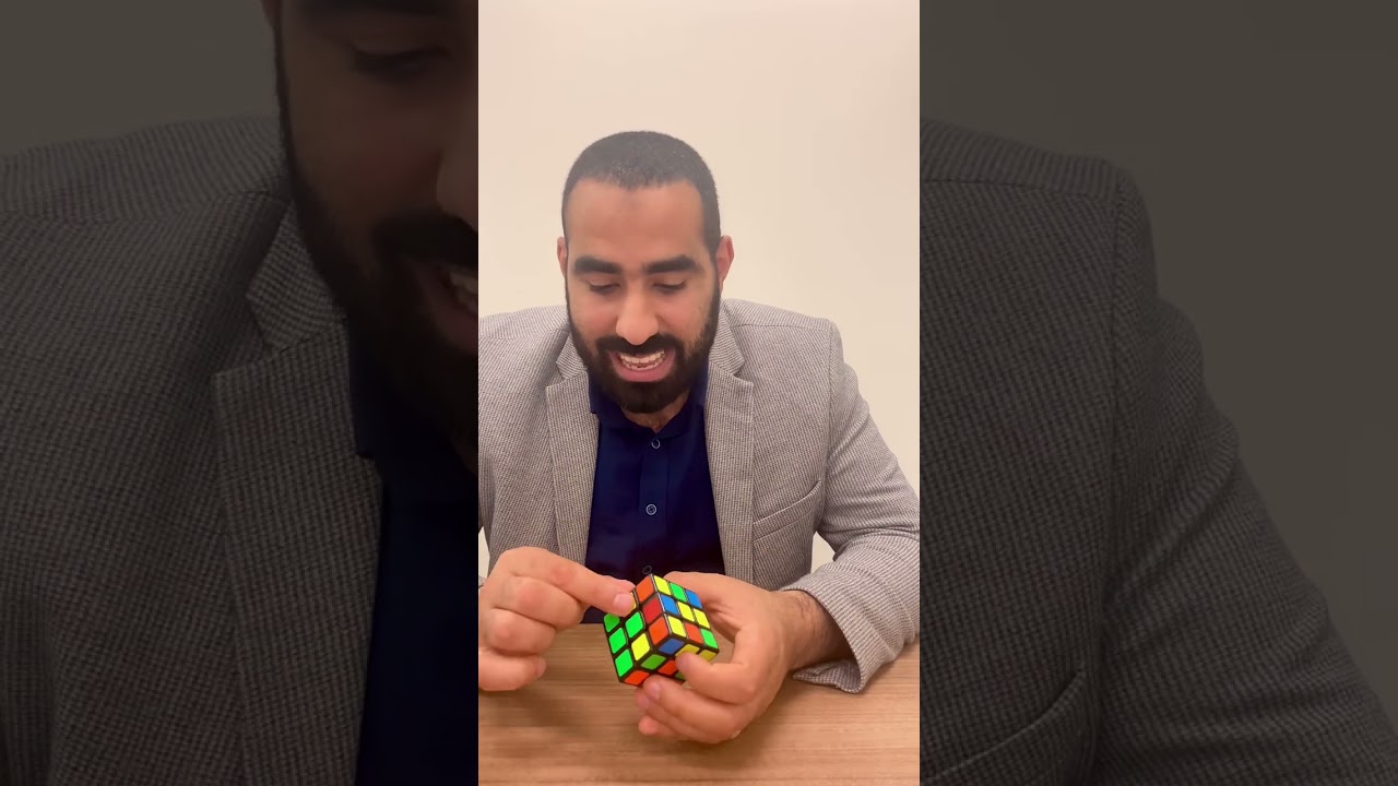حل مكعب الروبيك للمبتدئين في دقيقتين بدون ربوت 😎 وبشهبلك