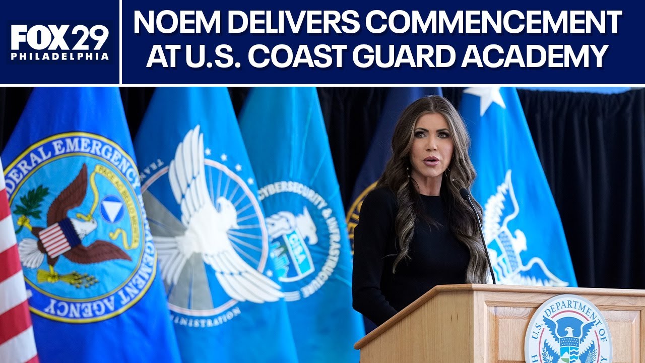 LIVE | Sec. Kristi Noem delivers commencement speech at U.S. Coast Guard Academy