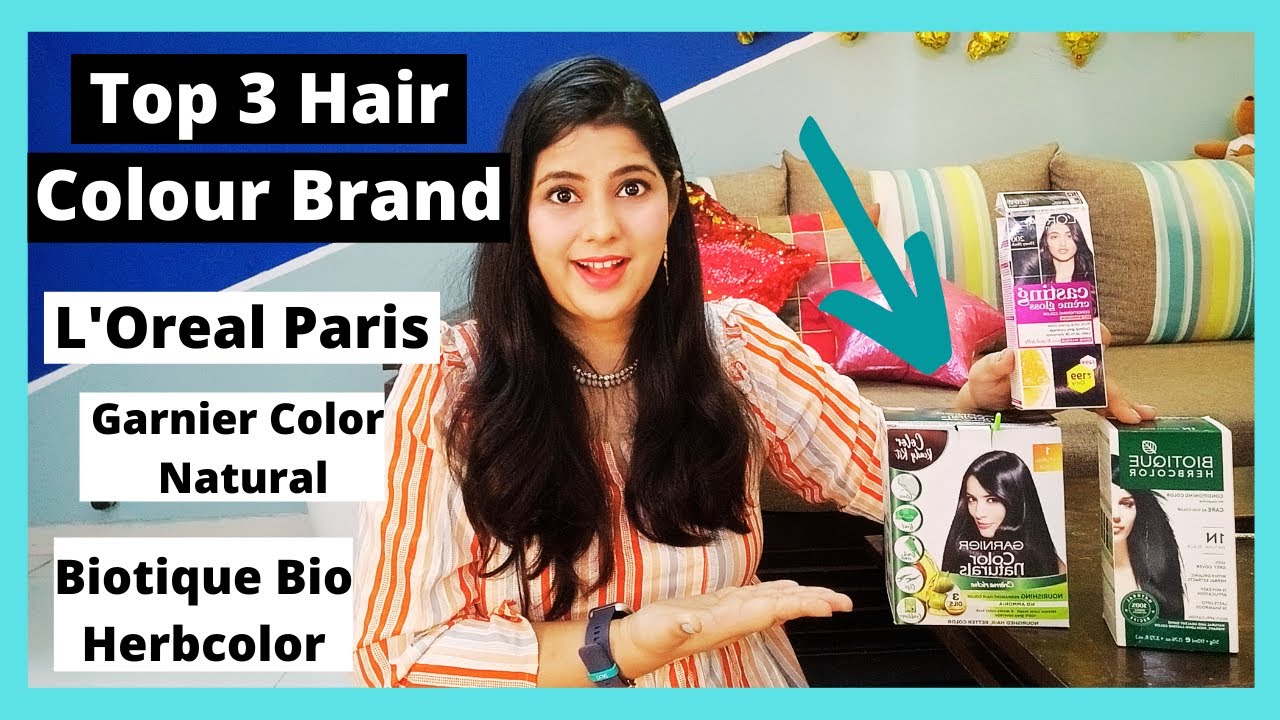 Comparison of Top 3 Hair Colour Brand in INDIA ll L'Oreal vs Garnier vs Biotique Hair color ll