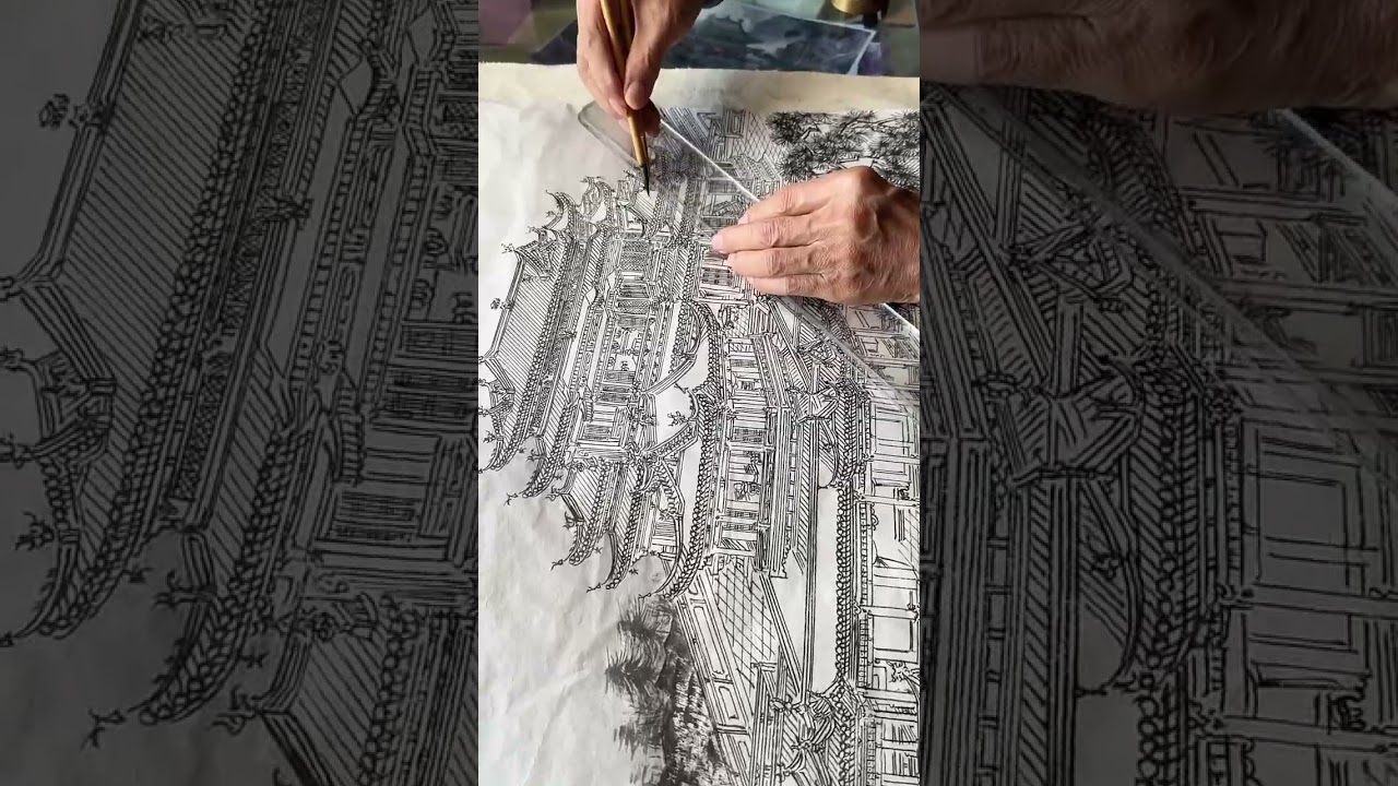 Traditional Chinese drawing techniques 