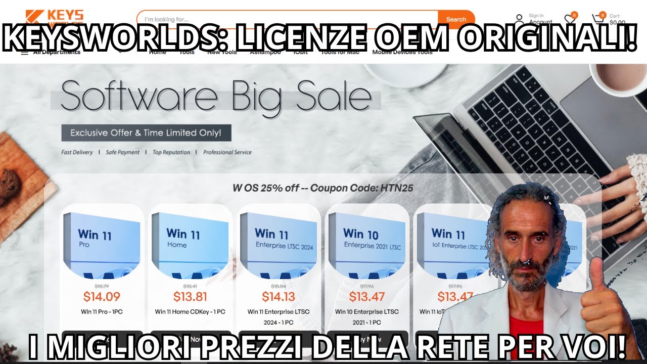 Keysworlds WINDOWS E OFFICE A POCHI EURO! 🚀 Licenze OEM Originali per tutti!