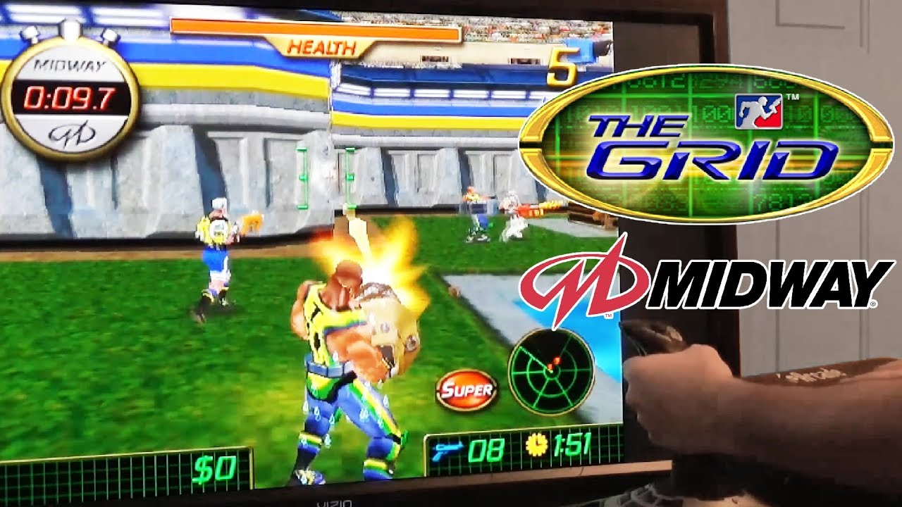 The Grid (Arcade) with Analog Flight Stick and Trackball in MAME