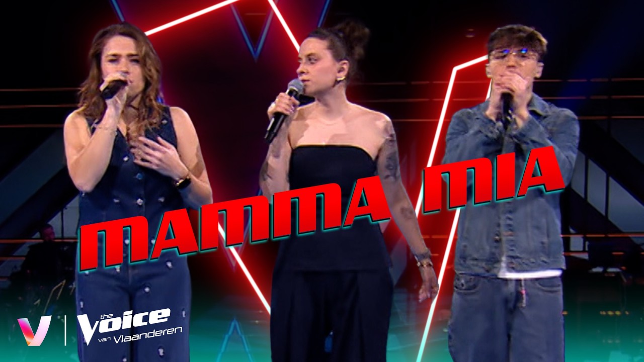 Lina, Marie-H&eacute;l&egrave;ne & Yaro - &lsquo;Mamma Mia&rsquo; | Big Battle #1 | The Voice van Vlaanderen | VTM