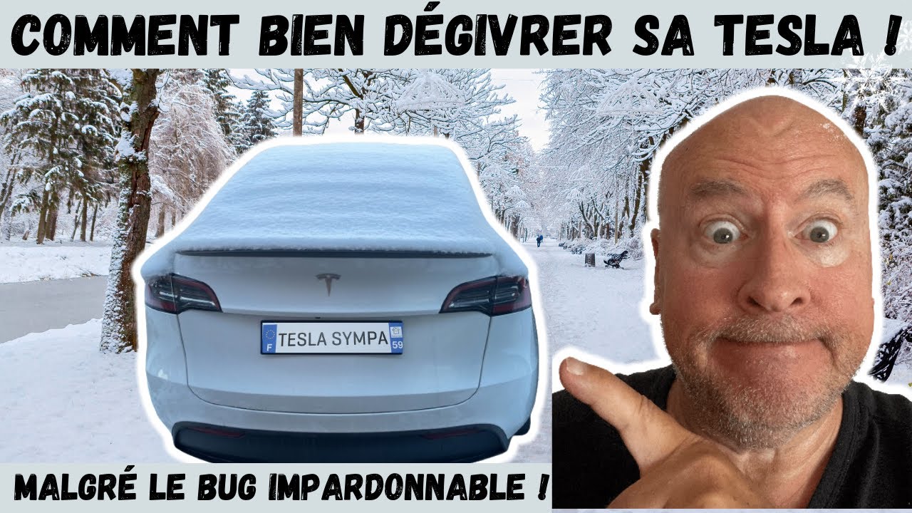 Comment BIEN dégivrer sa TESLA, Rapidement et pour pas CHER  et avec le BUG 👍 !!