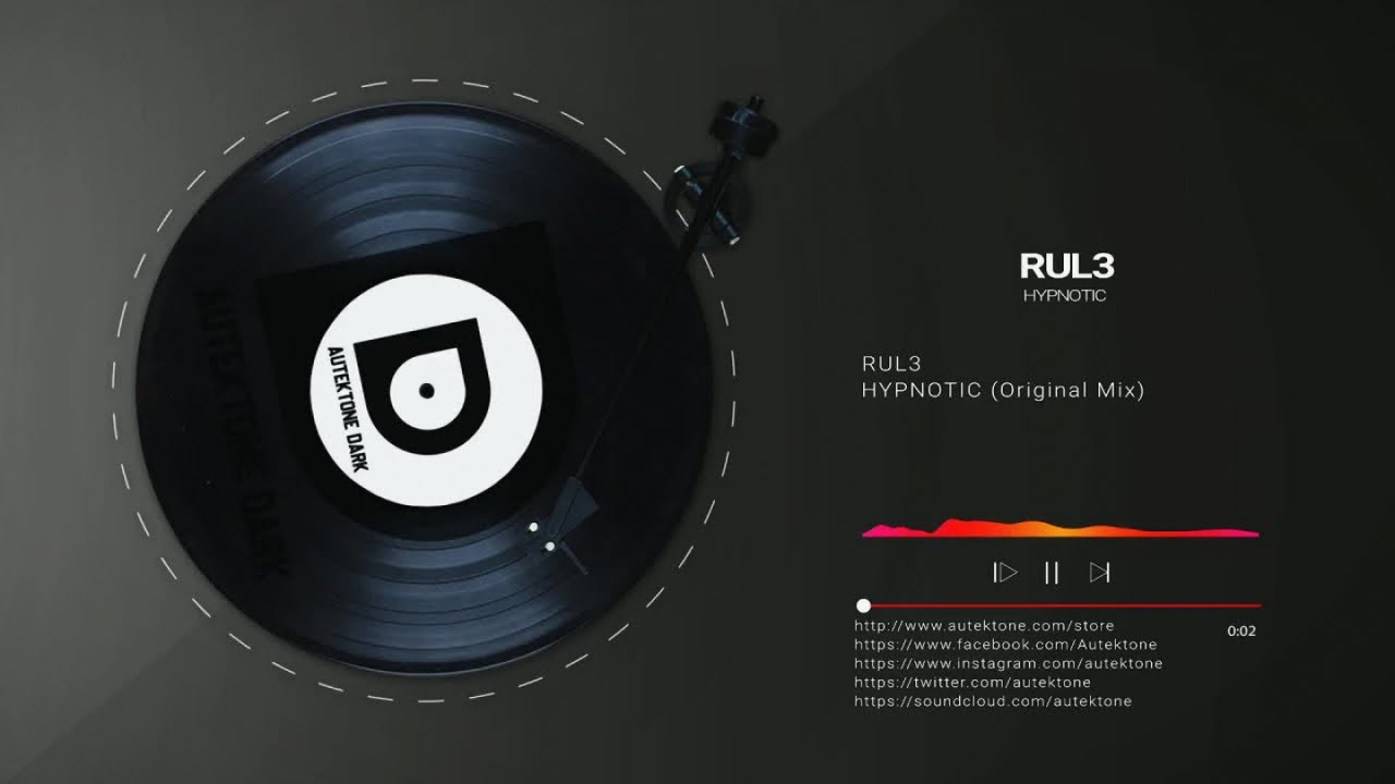 Rul3 - Hypnotic (Original Mix) - Official Preview (Autektone Dark)