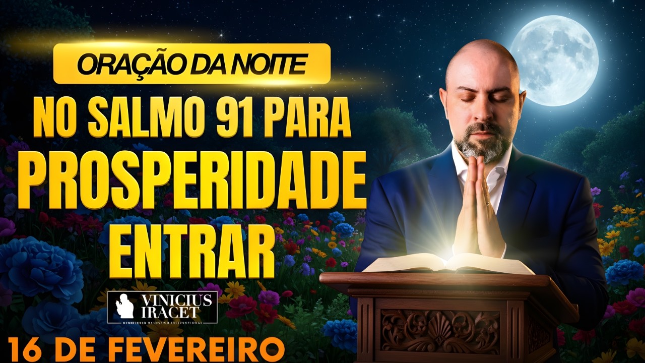 ORAÇÃO DA NOITE DE HOJE- 16 DE FEVEREIRO- SALMO 91 PARA PROSPERIDADE ENTRAR MILAGRE Vinicius Iracet,