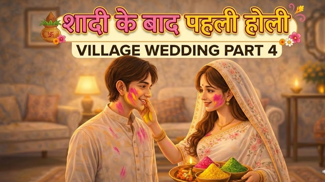 Traditional Holi Rituals After Marriage: A peaceful Village wedding Part 4 