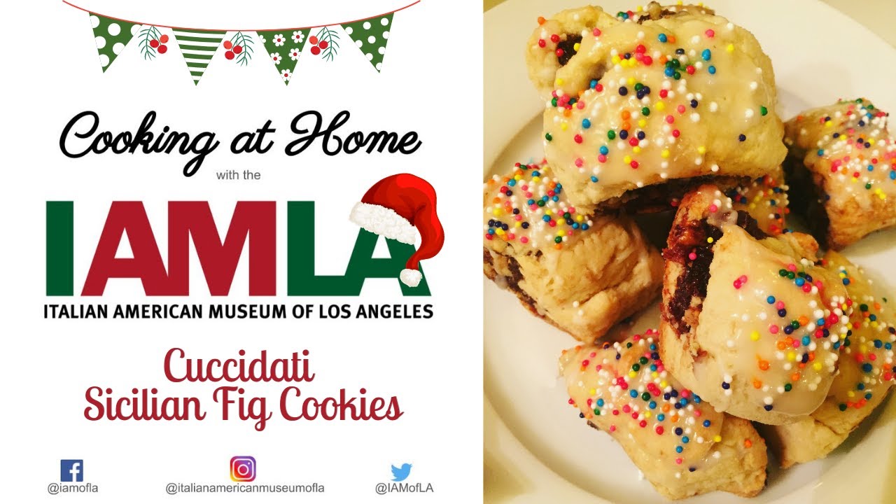 Cooking at Home with the IAMLA - Cuccidati - Sicilian Fig Cookies.