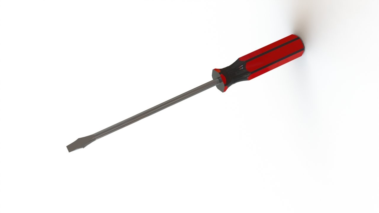 「DESIGN 70」 How to draw screwdriver - solidworks tutorial
