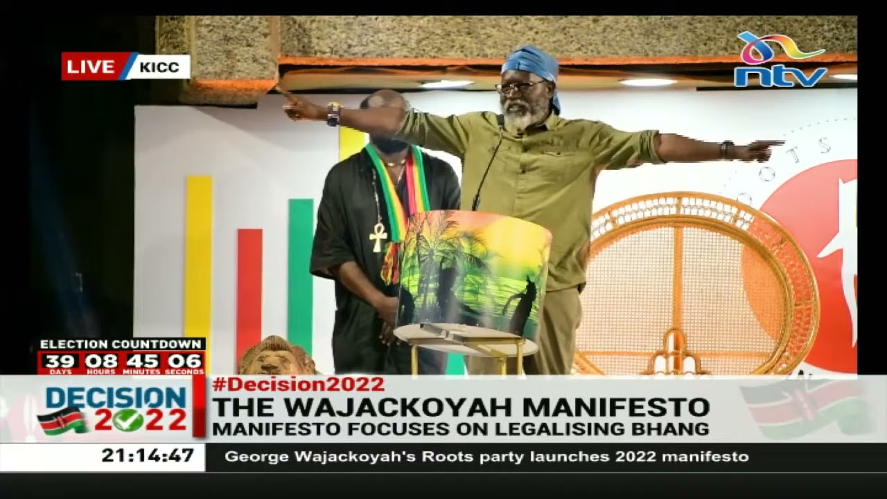 Tingiza Mti: Wajackoyah launches manifesto at KICC