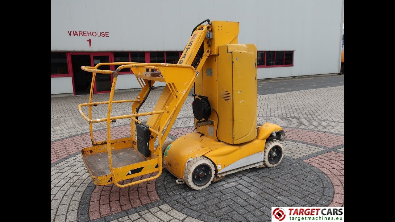 777209 HAULOTTE STAR 10 HM10P VERTICAL MAST WORK LIFT PLATFORM W/JIB ELECTRIC 2005 1000CM