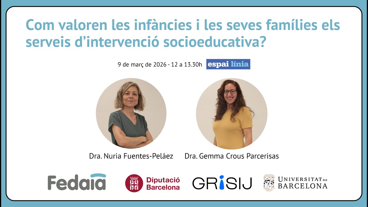 La FEDAIA presenta un estudi sobre l’impacte en les famílies dels serveis d’atenció socioeducativa