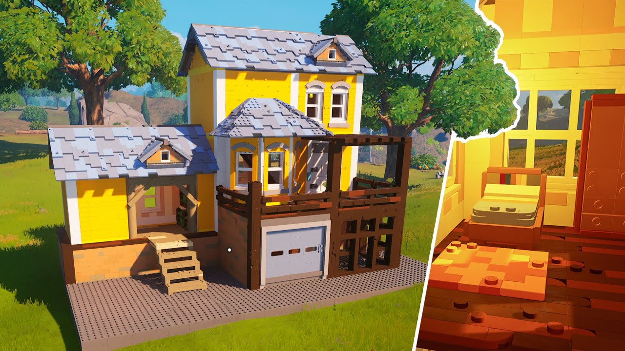 Building a House in Fortnite Lego