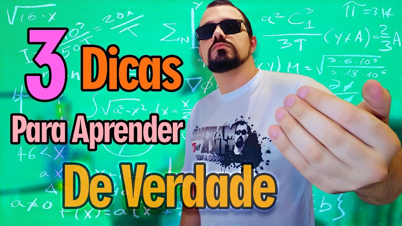 #DicasdeEstudos (18/50) | 3 Dicas Para Aprender de Verdade