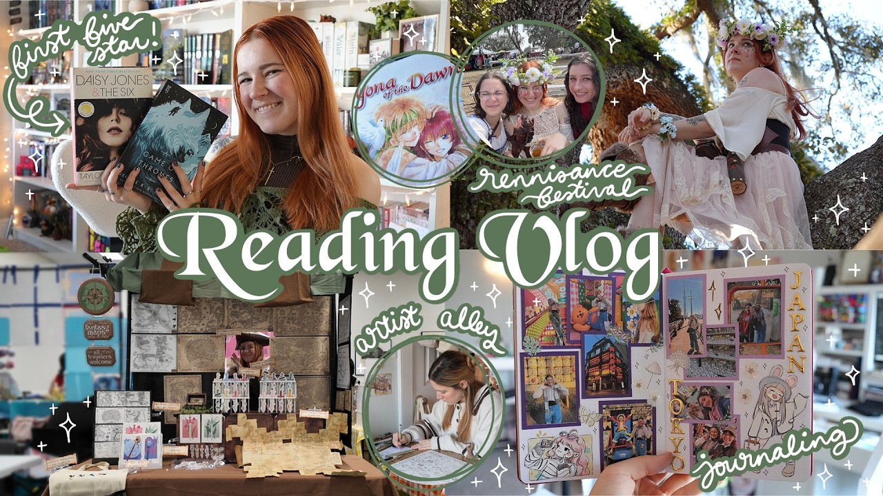 first time reading game of thrones & my first artist alley experience 🗺️🗡️ READING VLOG