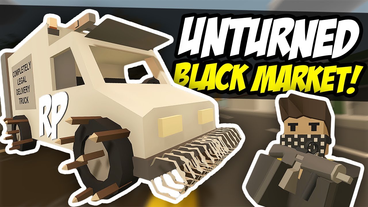 BLACK MARKET DELIVERIES - Unturned Delivery Driver RP | Selling Guns! (Funny Moments)