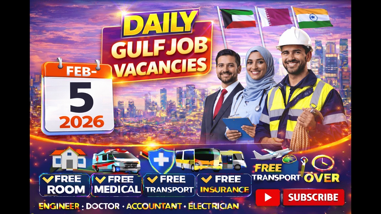 5-2-2026 Gulf Job Vacancies Apply Now #job #dubaijobs #jobseekers #jobsearch #saudijobs #jobhunting