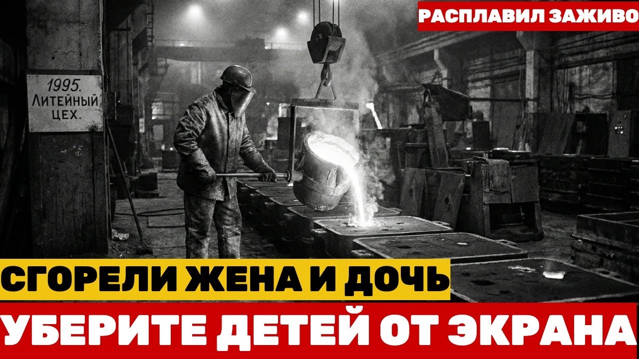 РАСПЛАВИЛ ЗАЖИВО при 1600 градусов. МЕСТЬ сталевара. СОЖГЛИ жену и дочь В ДОМЕ