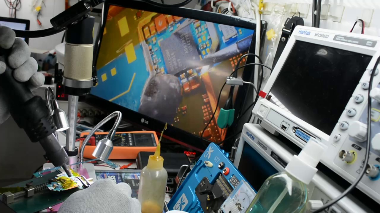 reparación Samsung Galaxy J5 SM-J500M no enciende cambio ic power, pero era condensador