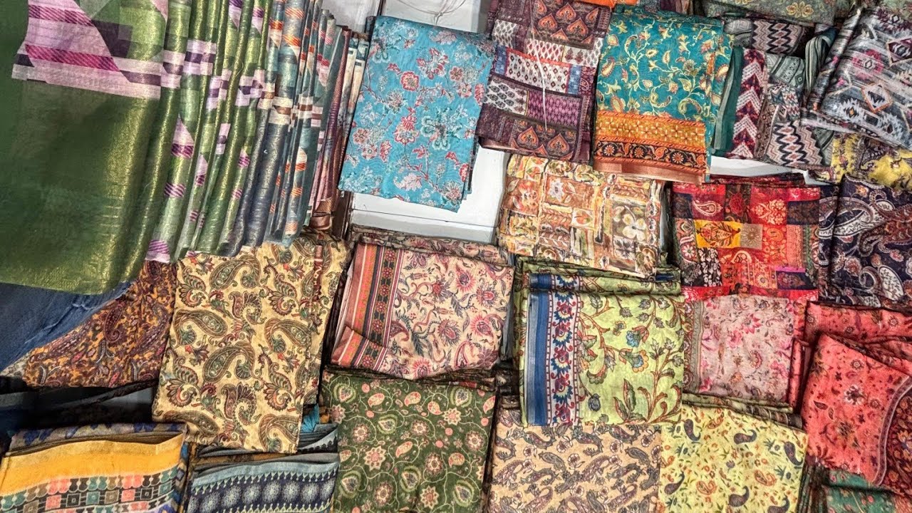 सीधे फैक्ट्री से – सूरत की सिल्क साड़ी ₹150 से शुरू | Surat Silk Saree | Saree Wholesale Market 