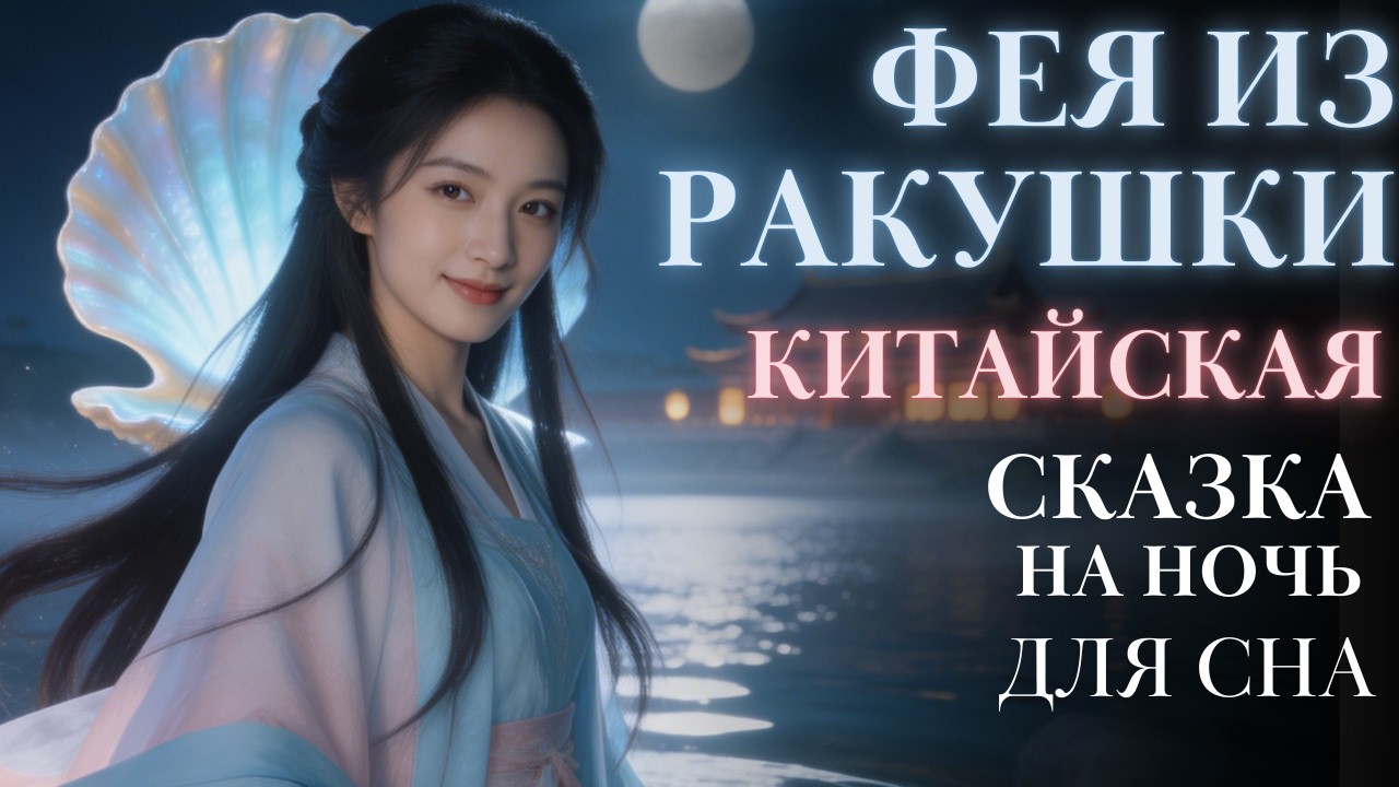 ✨Китайская сказка на ночь для сна| Фея из ракушки| Аудиосказки для сна| быстро заснуть #сказка