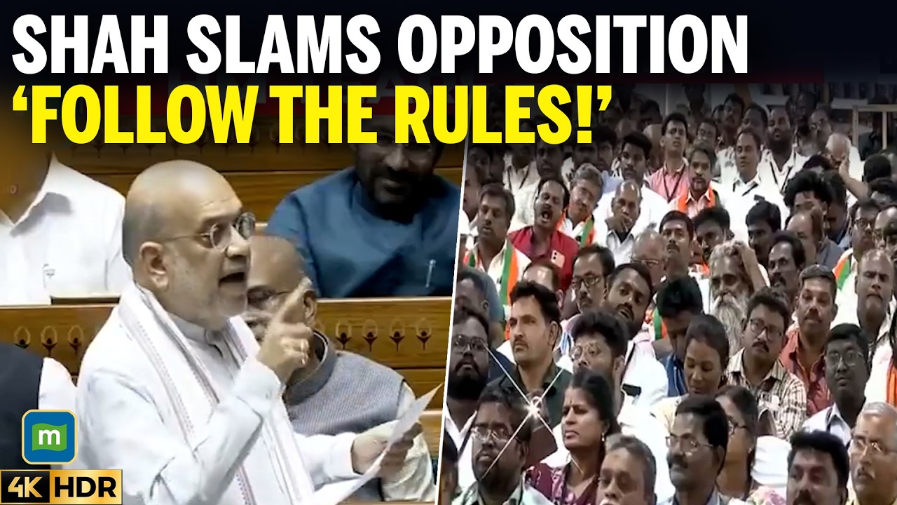 Amit Shah Slams Opposition In Lok Sabha During No-Confidence Motion Debate On Om Birla