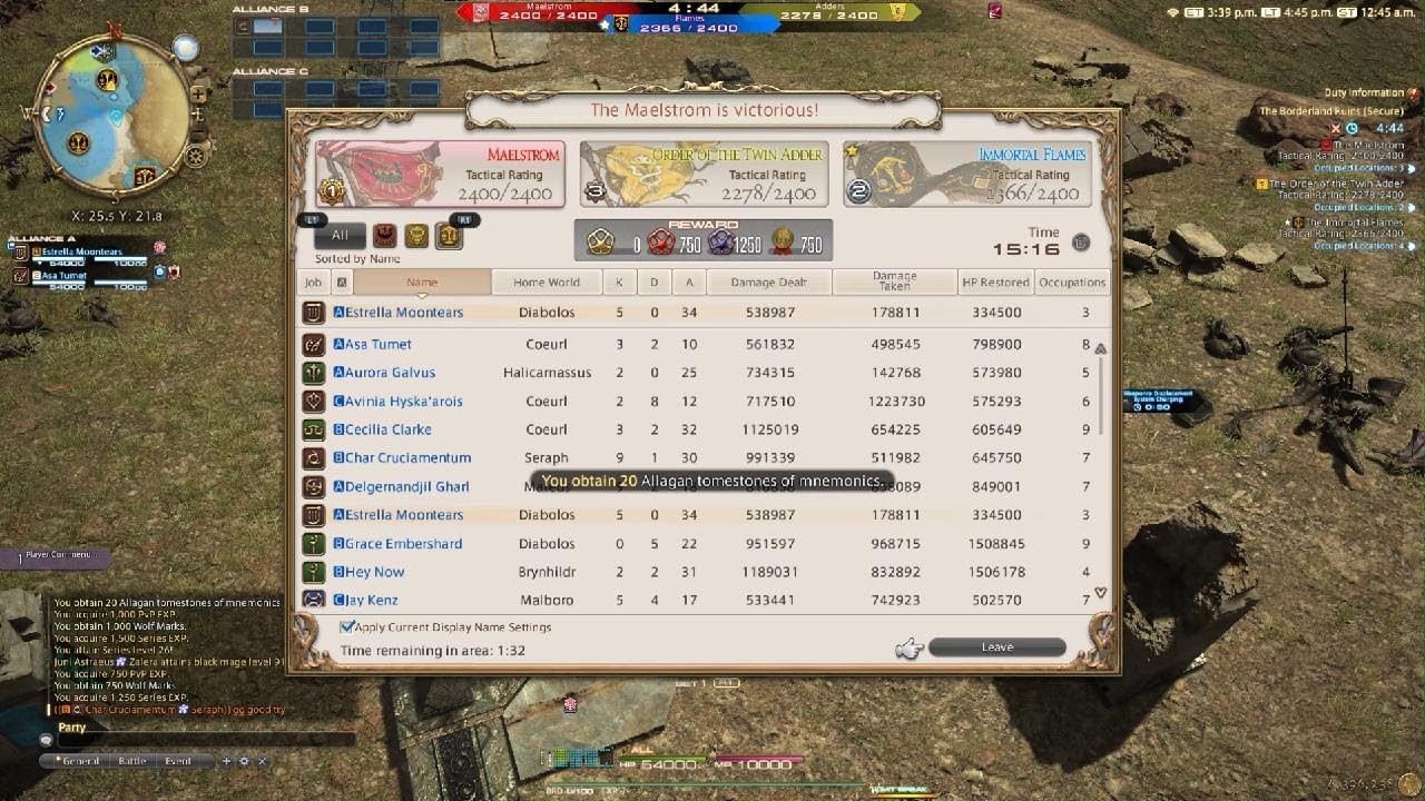 FINAL FANTASY XIV Online PvP Bard Gameplay 5 Kills No Deaths!
