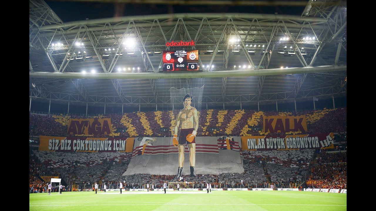 Galatasaray - Fenerbahçe 22 Ekim 2017 / Ayağa Kalk - Rocky Koreografi (Tifo) / 1080p
