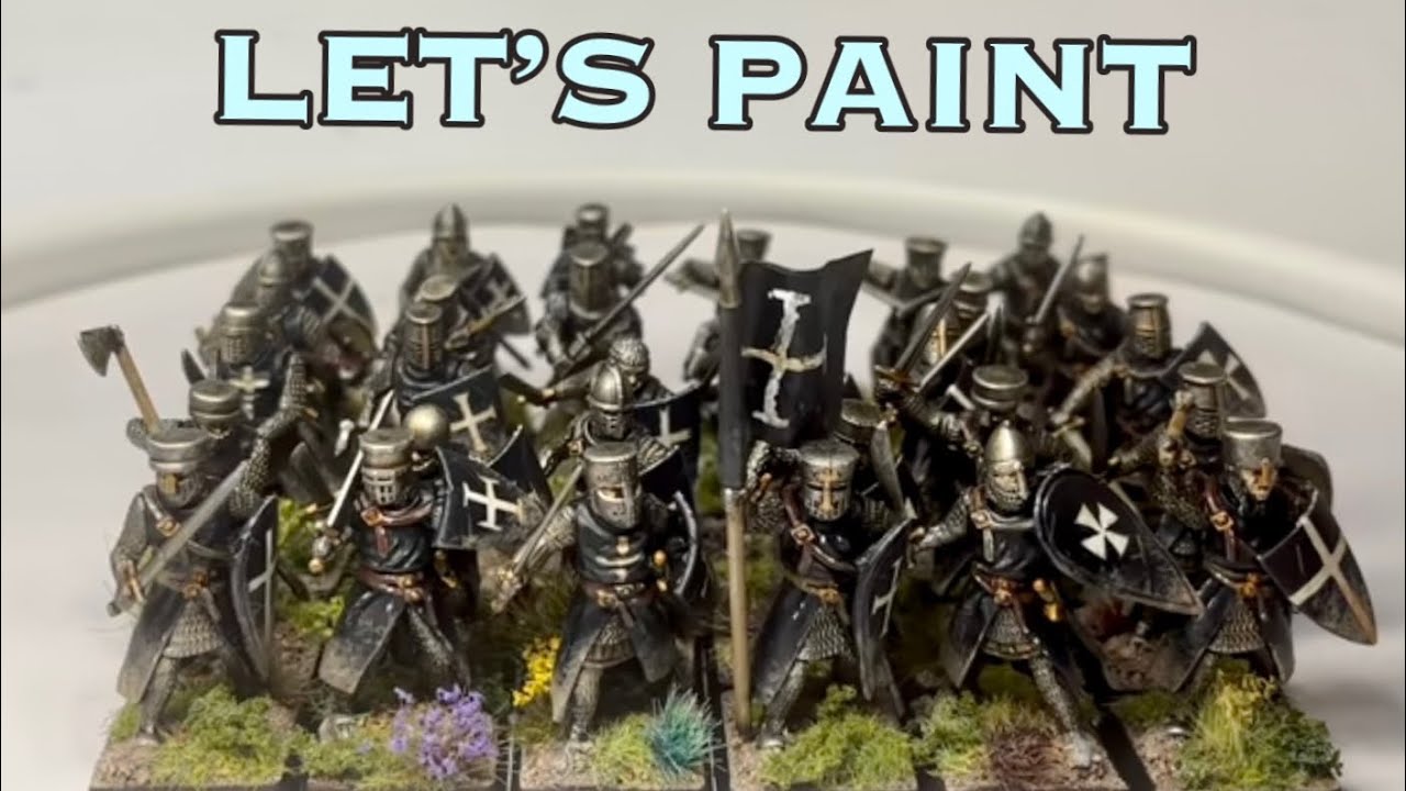 Давайте раскрасим рыцарей-госпитальеров | Wargames Atlantic Foot Knights | Razzle Dazzle Painting...